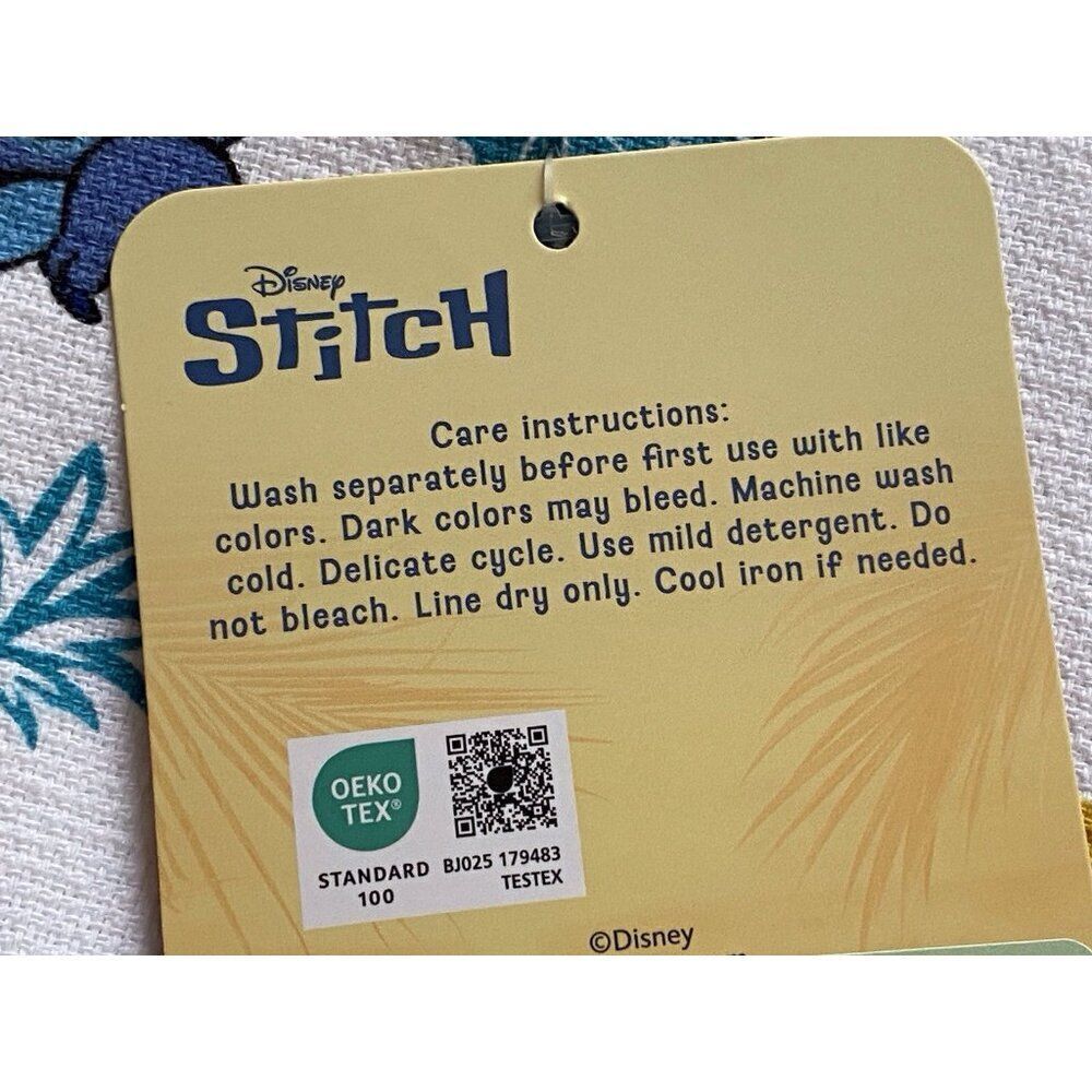 2 Pack Disney Stitch Hand Kitchen Towels Pineapple Hibiscus 16 X 26” NEW - Picture 4 of 11
